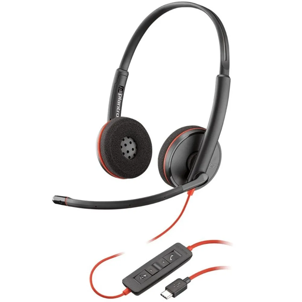 Гарнітура Poly стерео On-ear Blackwire 3220 Black (8X228AA) - зображення 1