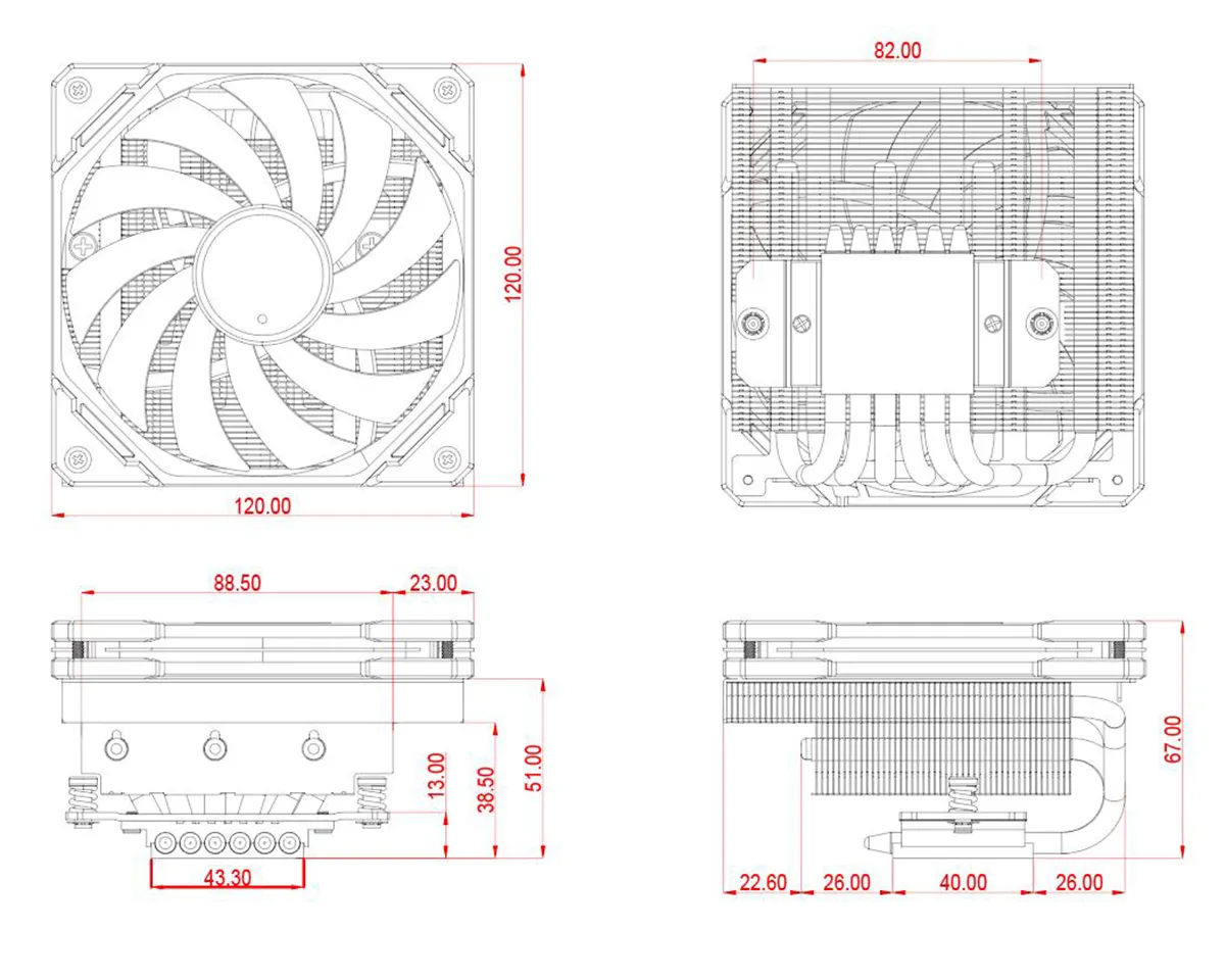 Кулер процесорний ID-Cooling IS-67-XT White - мініатюра 8