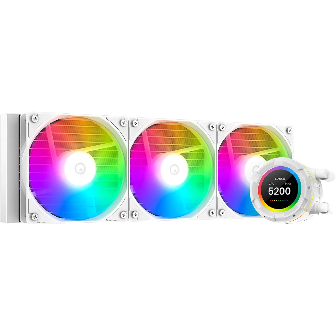 Система водяного охолодження ID-Cooling Space LCD SL360 XE White - мініатюра 7