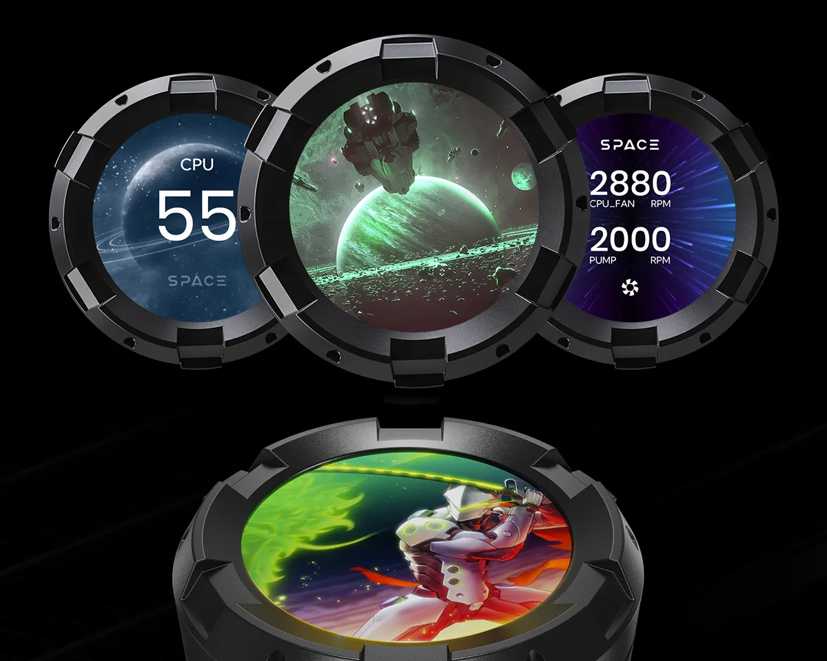 Система водяного охолодження ID-Cooling Space LCD SL240 XE - мініатюра 9