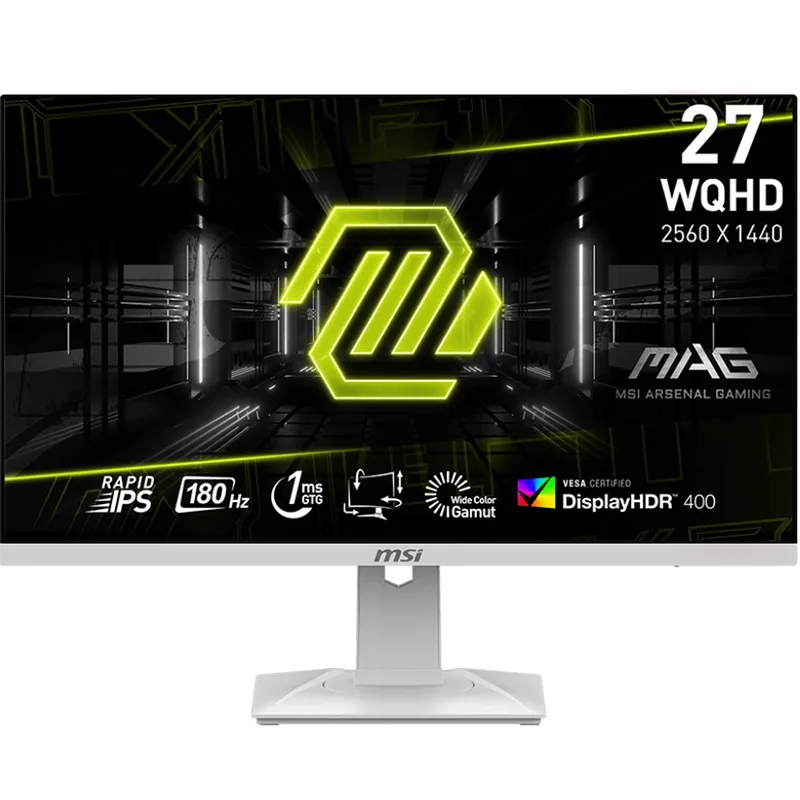 Монітор MSI 27" MAG 274QRFW IPS White 180Hz - мініатюра 5