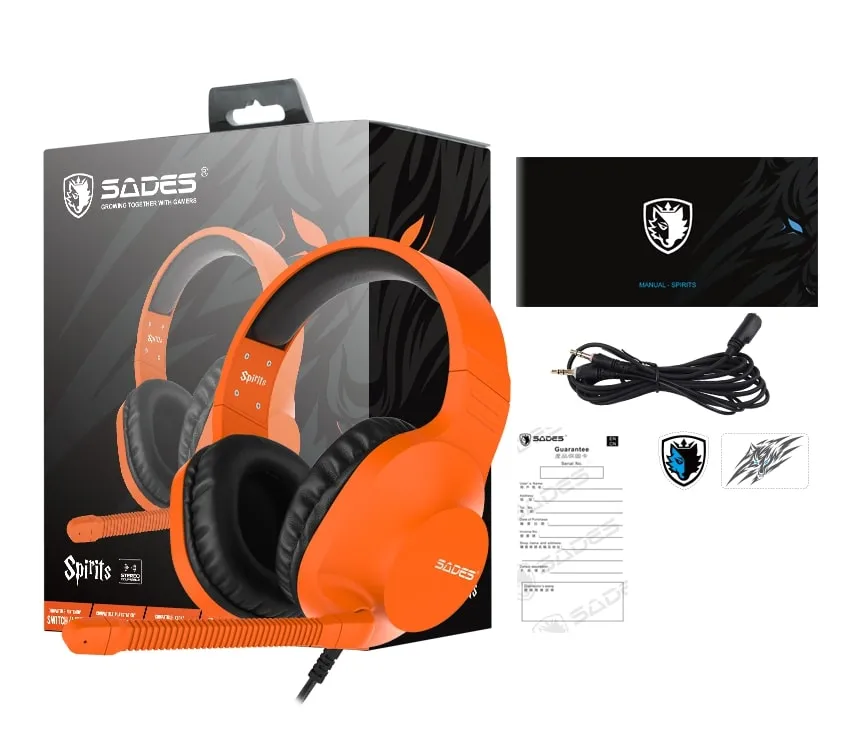 Гарнітура Sades SA-721 Spirits Orange (sa721orj) - мініатюра 3