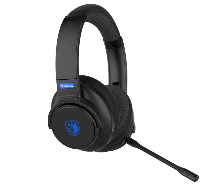 Гарнітура Sades SA-202 Runner Black/Blue (sa202bkb) - зображення 1