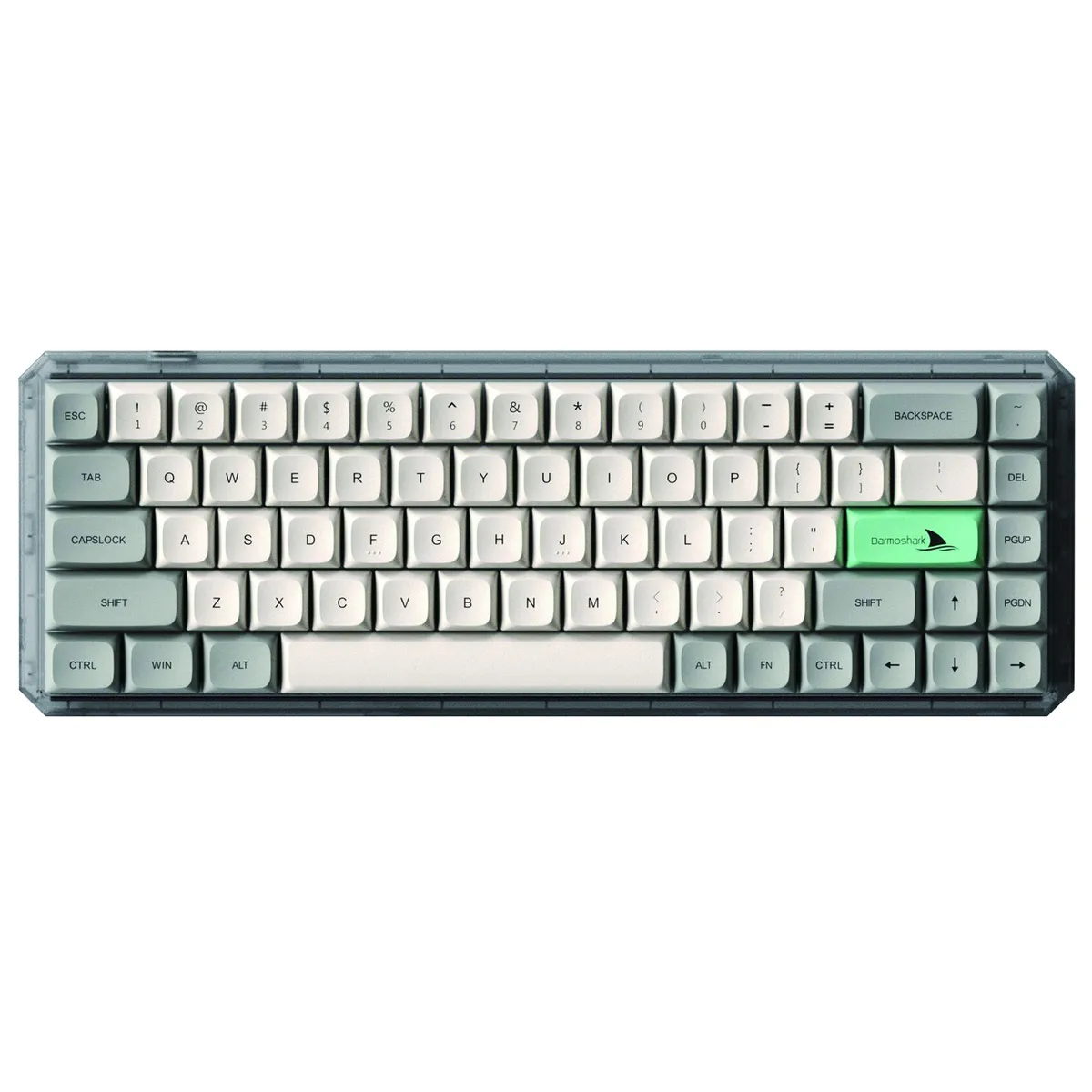 Клавіатура бездротова Motospeed Darmoshark K5 Gateron Silver Pro Light Gray (dmk5lgspro) - зображення 1