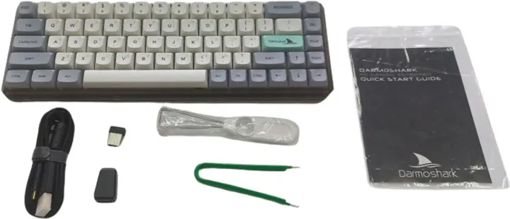 Клавіатура бездротова Motospeed Darmoshark K5 Gateron Silver Pro Light Gray (dmk5lgspro) - мініатюра 4