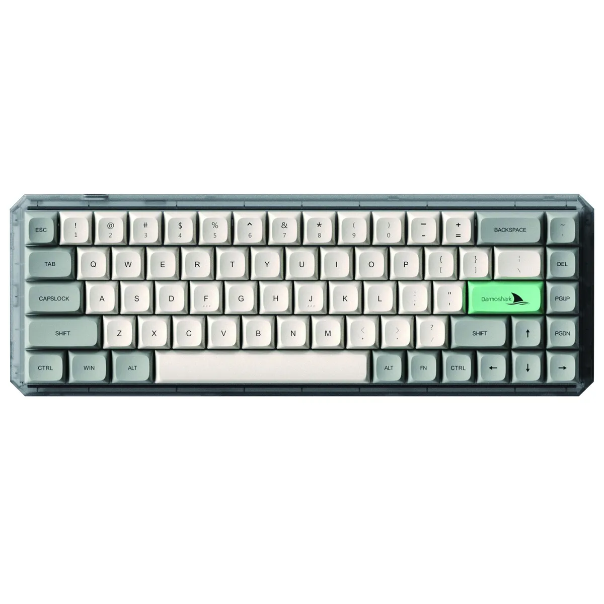 Клавіатура бездротова Motospeed Darmoshark K5 Gateron Yellow Pro Light Gray (dmk5lgypro) - мініатюра 4