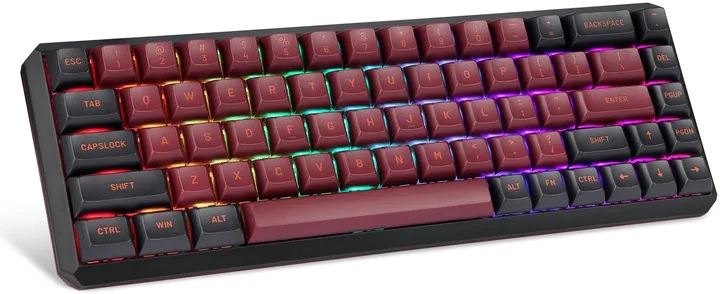 Клавіатура бездротова Motospeed Darmoshark K5 Gateron Red Red-Black (dmk5rbgr) - мініатюра 3