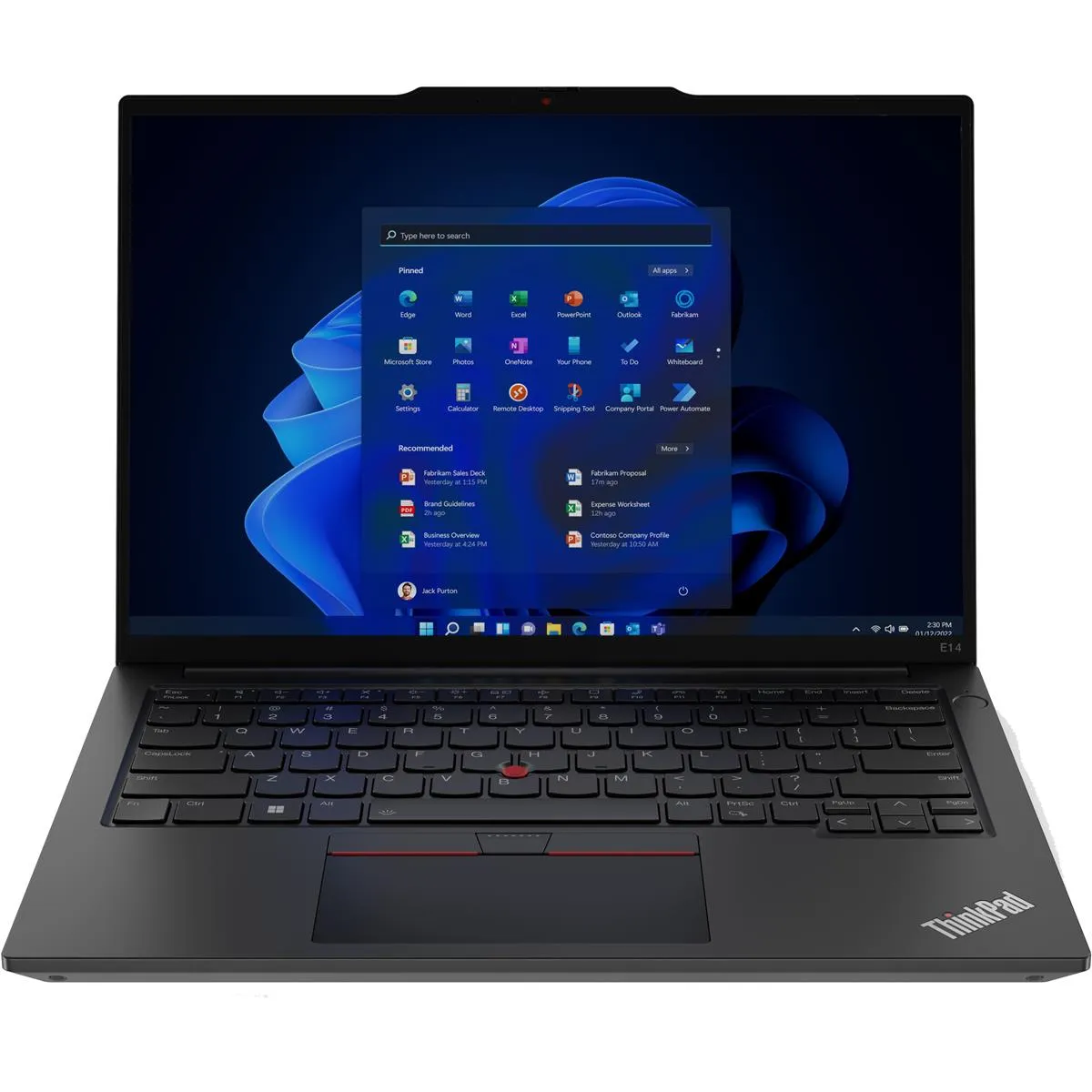 Ноутбук Lenovo ThinkPad E14 Gen 6 (21M3002VRA) Graphite Black - зображення 1