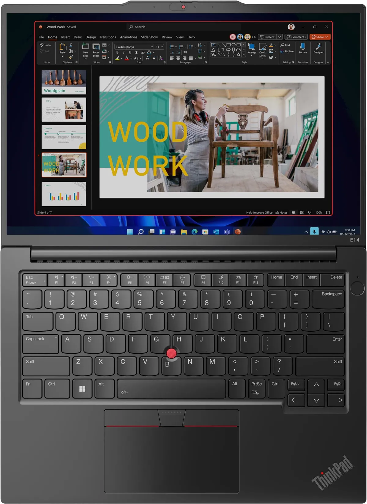 Ноутбук Lenovo ThinkPad E14 Gen 6 (21M3002VRA) Graphite Black - мініатюра 4