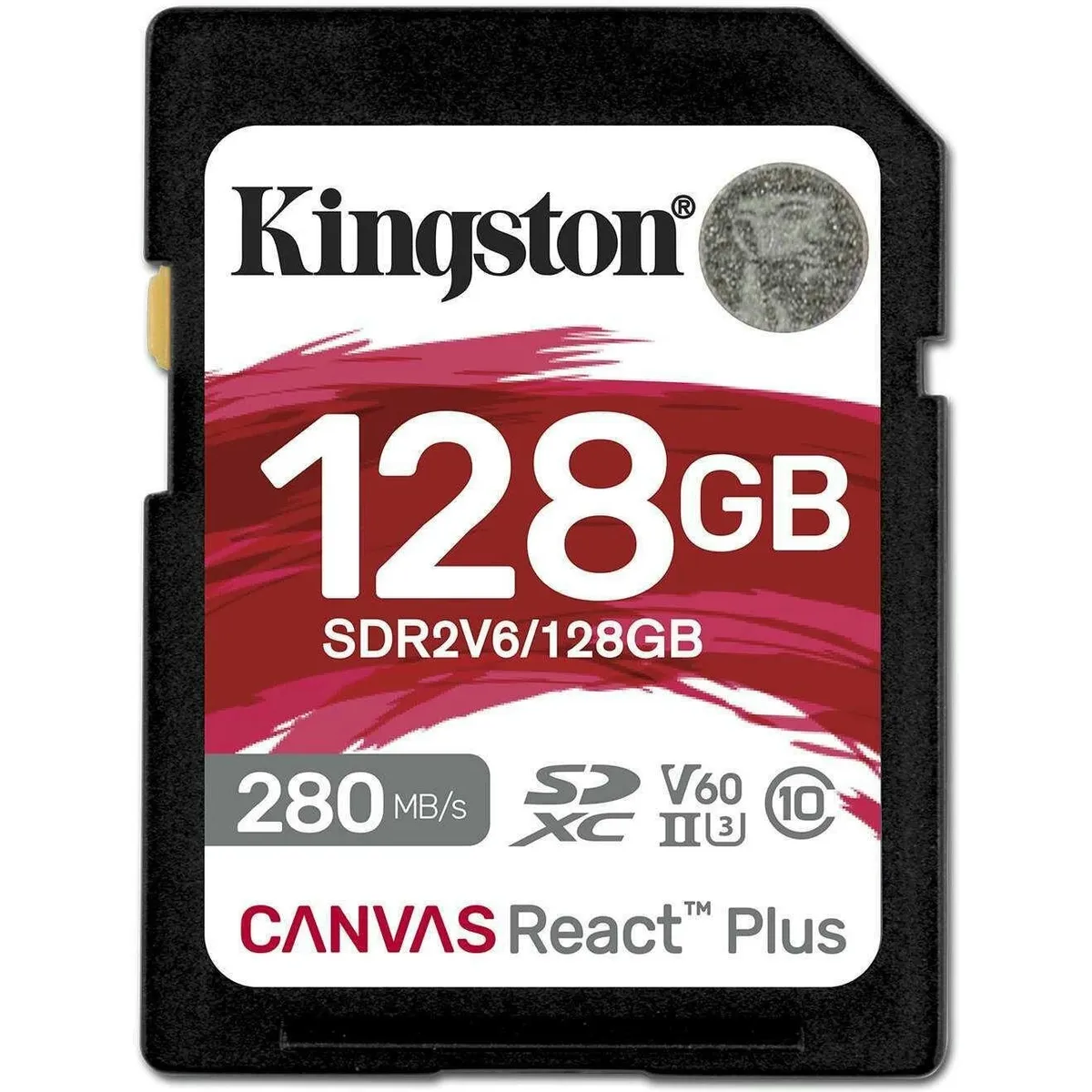 Карта пам`яті SDXC 128GB UHS-II/U3 Class 10 Kingston Canvas React Plus V60 SD R280/W100MB/s (SDR2V6/128GB) - мініатюра 4