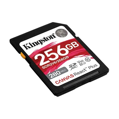 Карта пам`яті SDHC 256GB UHS-II/U3 Class 10 Kingston Canvas React Plus V60 SD R280/W150MB/s (SDR2V6/256GB) - мініатюра 2