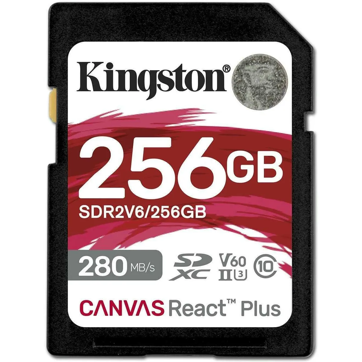 Карта пам`яті SDXC 256GB UHS-II/U3 Class 10 Kingston Canvas React Plus V60 SD R280/W150MB/s (SDR2V6/256GB) - мініатюра 4