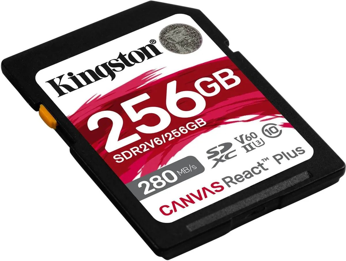 Карта пам`яті SDXC 256GB UHS-II/U3 Class 10 Kingston Canvas React Plus V60 SD R280/W150MB/s (SDR2V6/256GB) - мініатюра 6