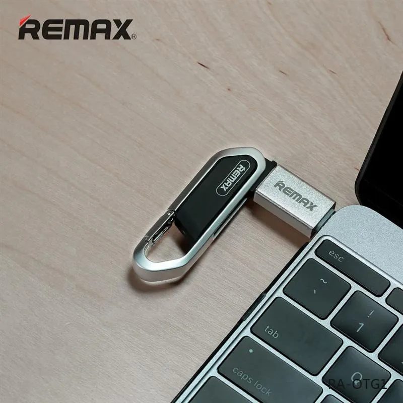 Адаптер Remax Glance USB-USB Type-C RA-OTG1 Silver (2000700004672) - мініатюра 2