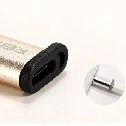 Адаптер Remax RA-USB1 Feliz microUSB-USB Type-C Gold (6954851289807) - мініатюра 2