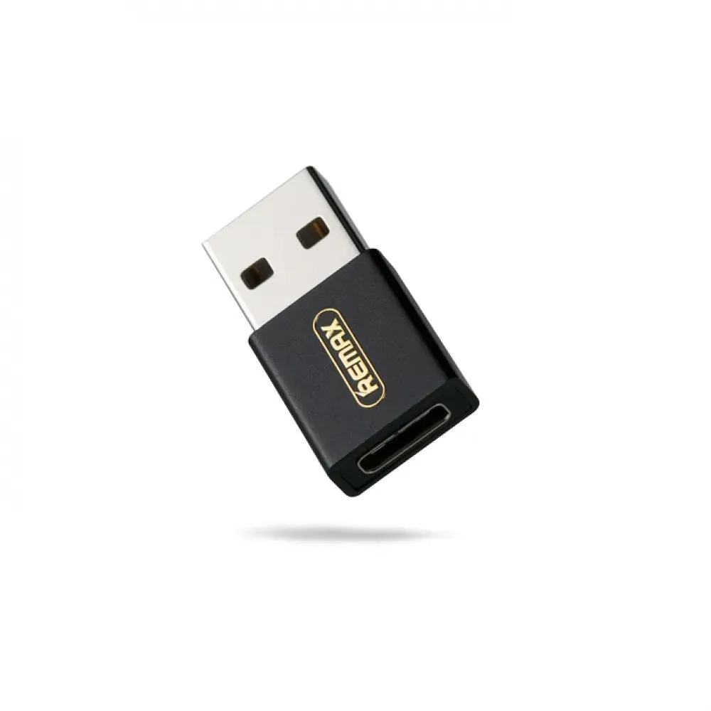 Адаптер Remax RA-USB3 Joymove USB Type-C-USB Black (6954851284291) - зображення 1