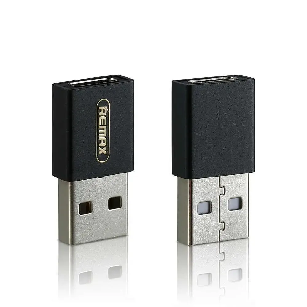 Адаптер Remax RA-USB3 Joymove USB Type-C-USB Black (6954851284291) - мініатюра 2