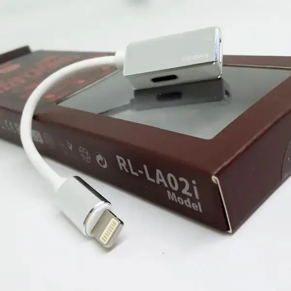Адаптер Remax RL-LA02i Enjoy 2in1 Lightning-2 Lightning, 12см, White (6954851298007) - мініатюра 3