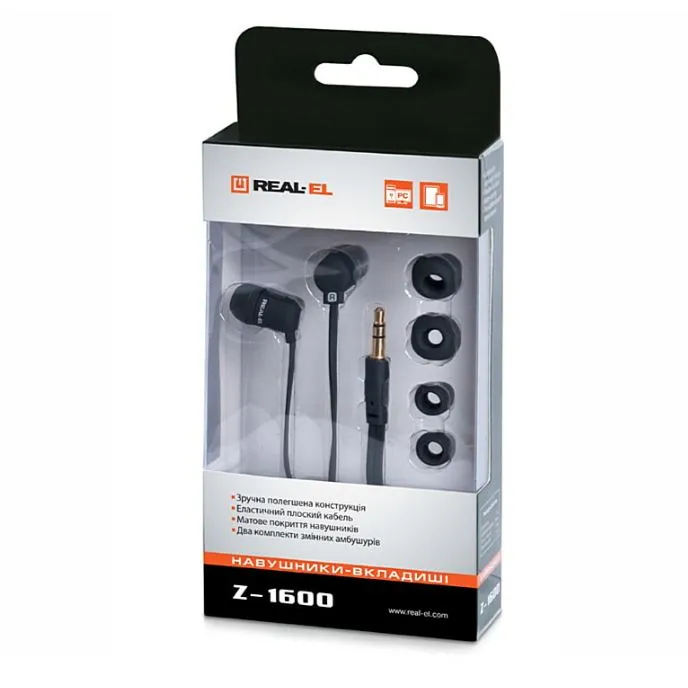 Гарнітура REAL-EL Z-1600 Mobile Black - мініатюра 2
