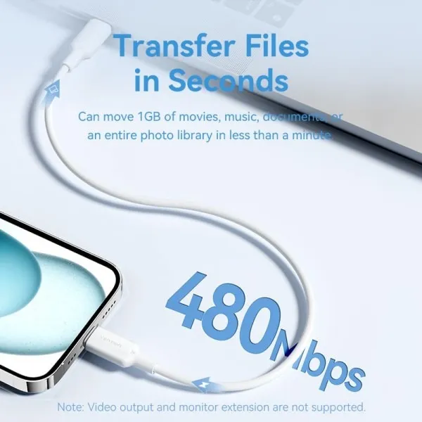 Кабель Vention USB Type-C - USB Type-C (M/M), 1 м, Blue (TRCSF) - мініатюра 5