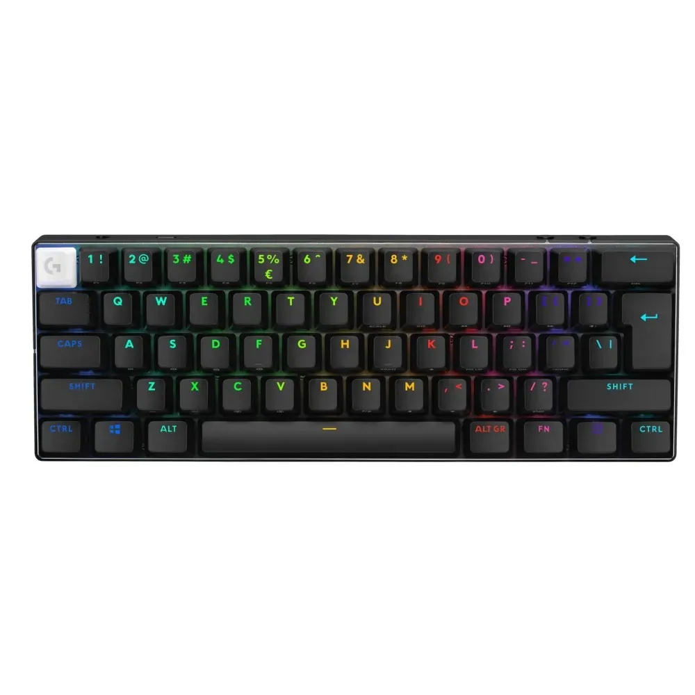 Клавiатура бездротова Logitech G PRO X 60 TKL GX Optical Black Tactile (920-011911) - зображення 1