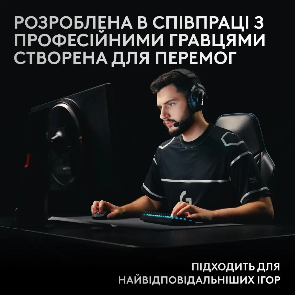 Клавiатура бездротова Logitech G PRO X 60 TKL GX Optical Black Tactile (920-011911) - мініатюра 4