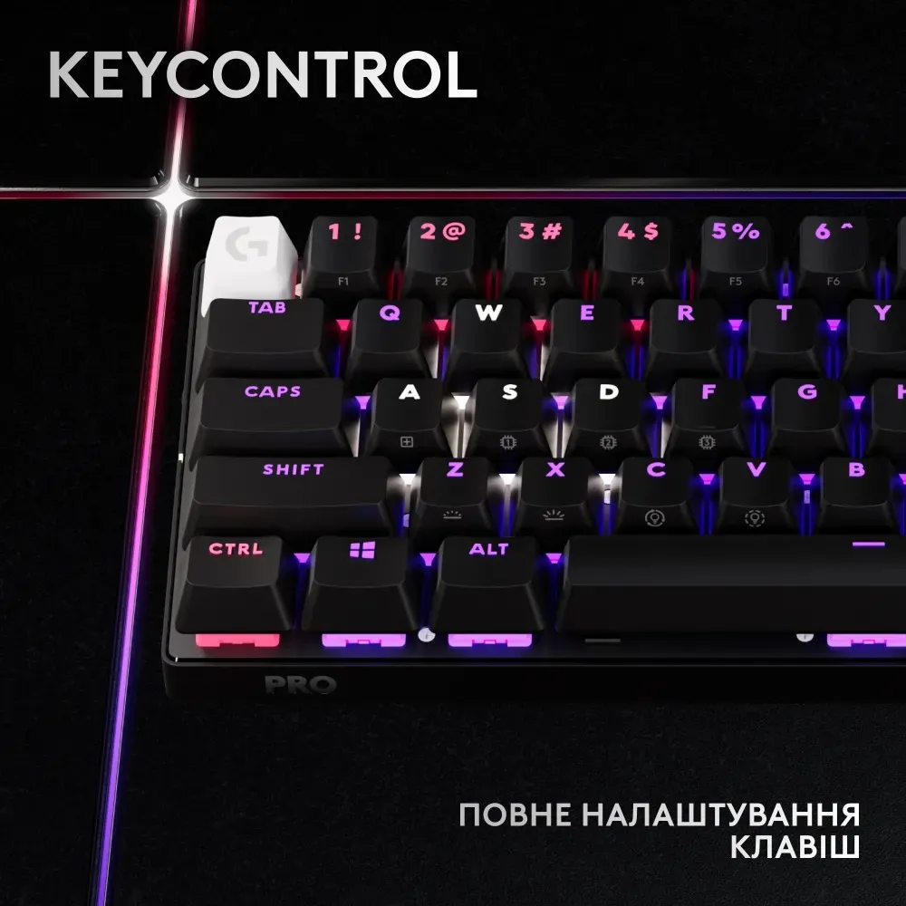 Клавiатура бездротова Logitech G PRO X 60 TKL GX Optical Black Tactile (920-011911) - мініатюра 8
