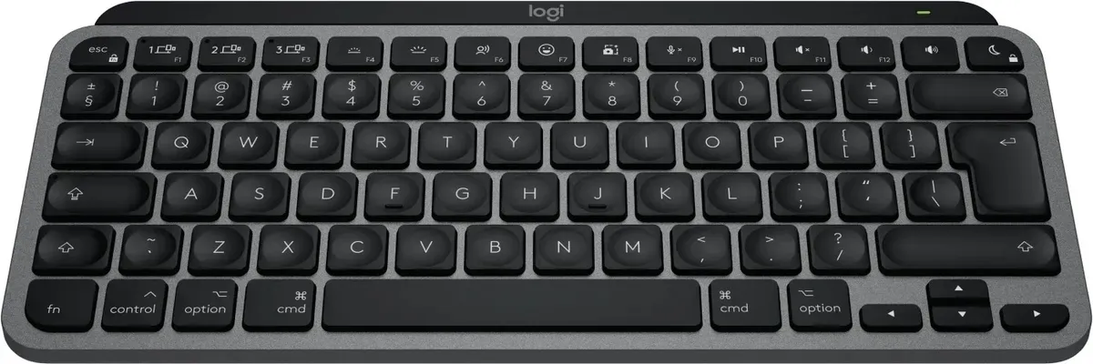 Клавіатура бездротова Logitech MX Keys Mini for Mac Minimalist Wireless Illuminated Space Gray (920-012652) - мініатюра 2