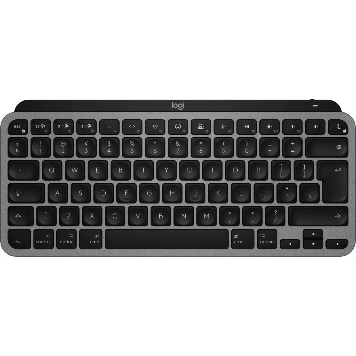 Клавіатура бездротова Logitech MX Keys Mini for Mac Minimalist Wireless Illuminated Space Gray (920-012652) - мініатюра 3