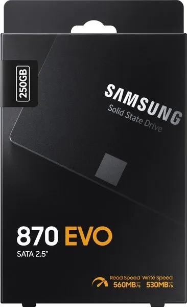 Накопичувач SSD  250GB Samsung 870 EVO 2.5" SATAIII MLC (MZ-77E250B/EU) - мініатюра 7