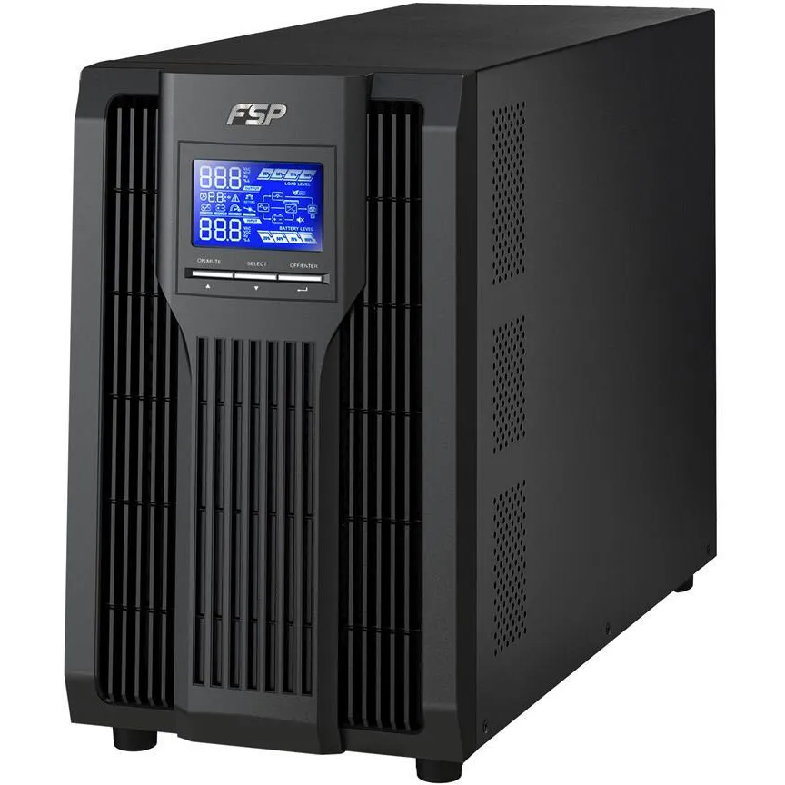 Джерело безперебійного живлення FSP Champ 3K, 3000VA/2700W, LCD, USB, 4xSchuko - зображення 1