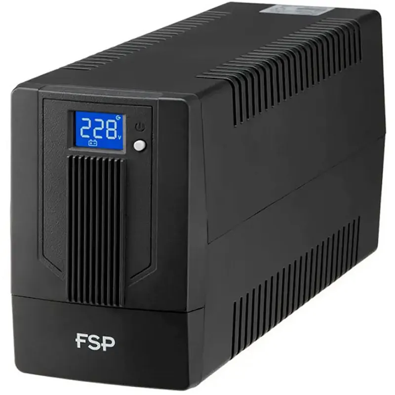 ДБЖ FSP iFP800, 800VA/480W, LCD, USB, 2xSchuko (PPF4802003) - мініатюра 3