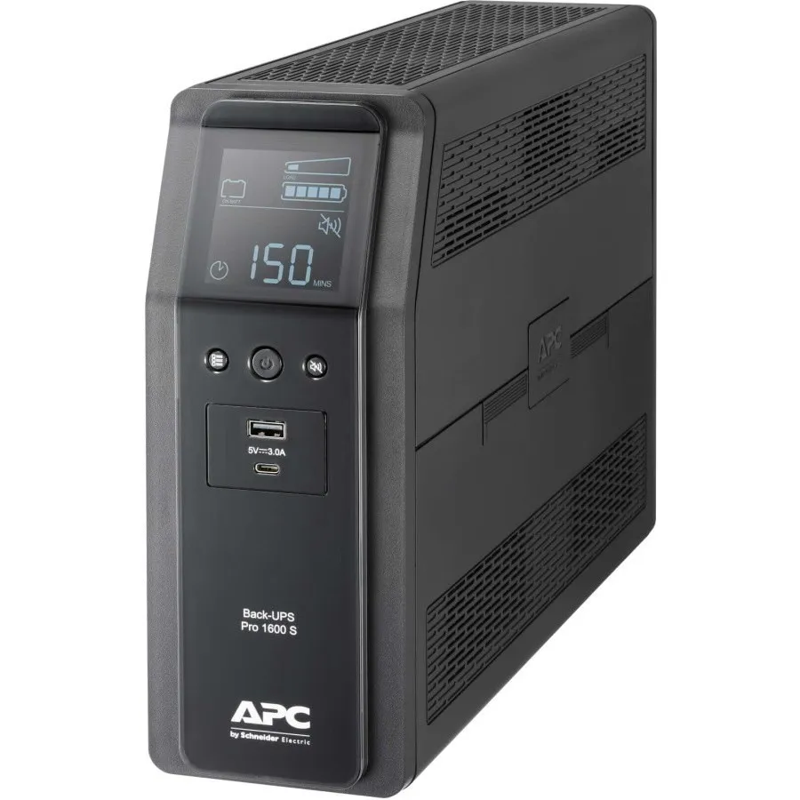 Джерело безперебійного живлення APC Back-UPS Pro S 1600VA/960W USB, 6+2 C13 (BR1600SI) - мініатюра 3