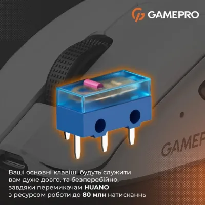 Мишка GamePro Genesis  Avenger Wireless/Bluetooth/USB-C White (GM096W) - мініатюра 11