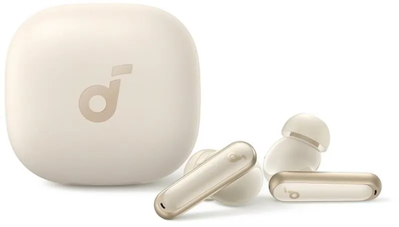 Bluetooth-гарнітура Anker SoundCore P40i Oat White (A3955G21) - мініатюра 4