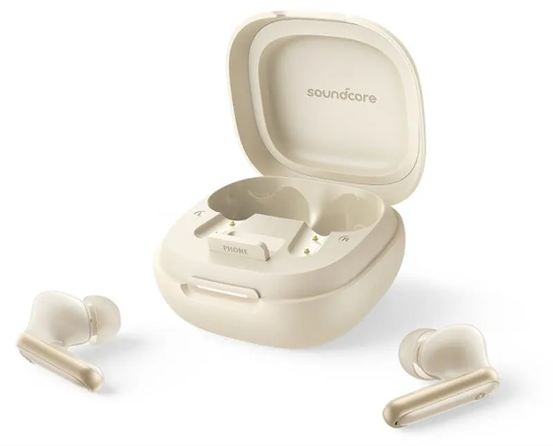 Bluetooth-гарнітура Anker SoundCore P40i Oat White (A3955G21) - мініатюра 8