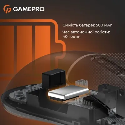 Мишка GamePro Genesis Ranker Wireless/Bluetooth/USB-C Black (GM012B) - мініатюра 5