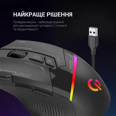 Мишка GamePro GM300B USB Black (GM300B) - мініатюра 4