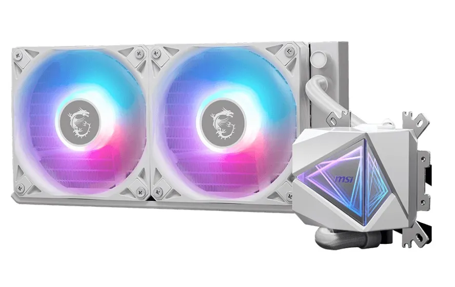 Система водяного охолодження MSI MAG CoreLiquid I240 White - мініатюра 3