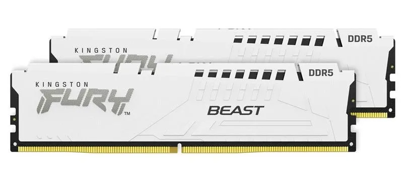 Модуль пам`ятi DDR5 2х16GB/5600 Kingston Fury Beast White (KF556C36BWEK2-32) - мініатюра 2