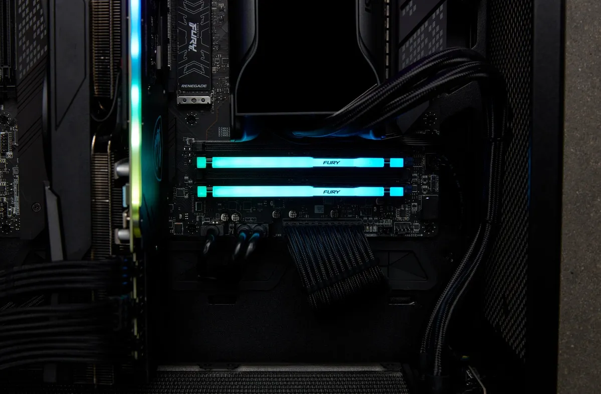 Модуль пам`яті DDR5 16GB/6400 Kingston Fury Beast RGB Black (KF564C32BBA-16) - мініатюра 9