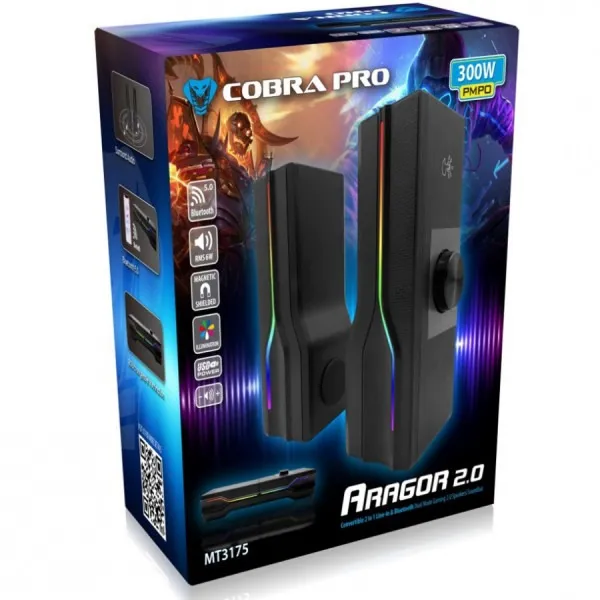 Акустична система Media-Tech Soundbar Aragor Black (MT3175) - мініатюра 5