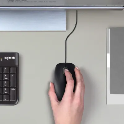 Мишка Logitech B100 Black (910-003357) - мініатюра 2