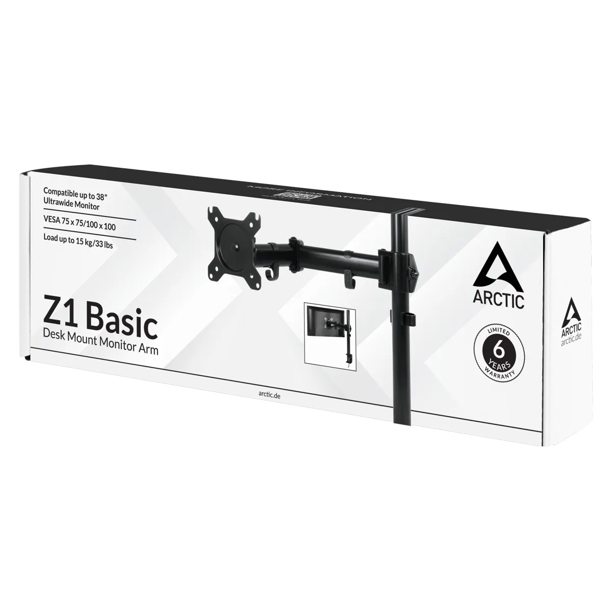Настільне кріплення Arctic ARM Z1 Basic (AEMNT00039A) - мініатюра 8