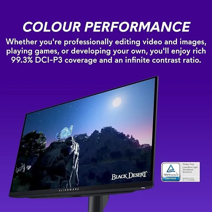 Монітор Dell 26.7" AW2725DF (210-BLHH) QD OLED Black 360Hz - мініатюра 11
