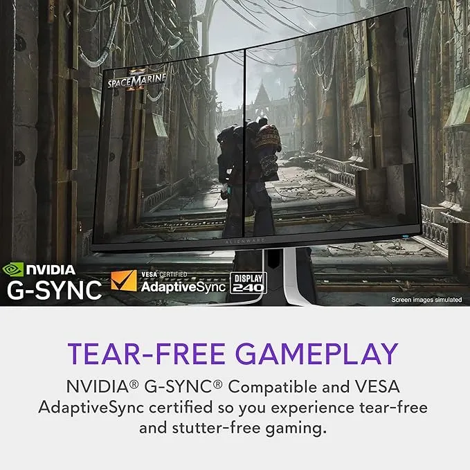 Монітор Dell 32" AW3225QF (210-BLLV) QD OLED Black/White 240Hz - мініатюра 10