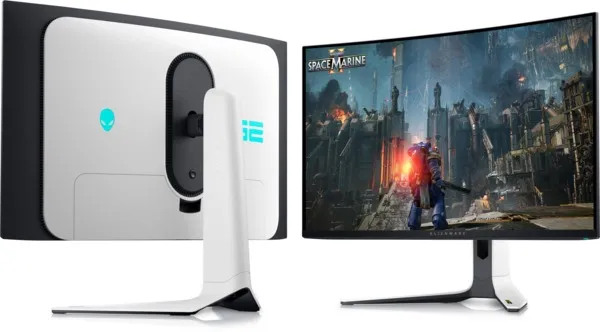 Монітор Dell 32" AW3225QF (210-BLLV) QD OLED Black/White 240Hz - мініатюра 7