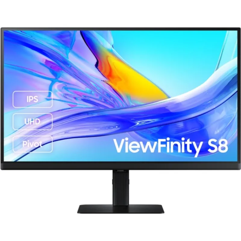 Монітор Samsung 27" ViewFinity S8 (LS27D804UAIXCI) IPS Black - зображення 1