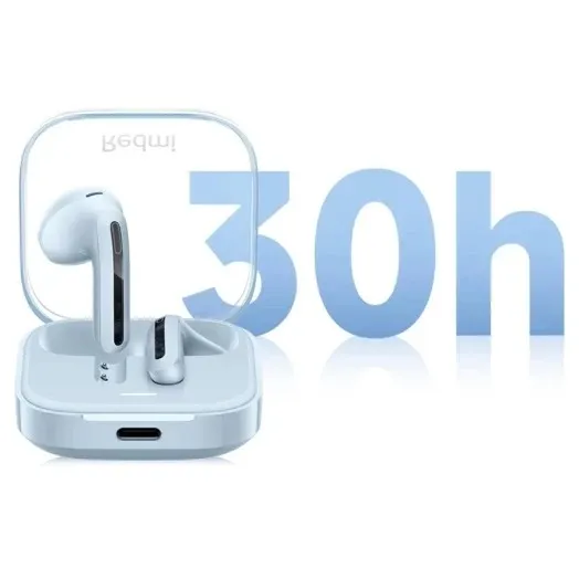 Bluetooth-гарнітура Xiaomi Redmi Buds 6 Active Transparent Blue (BHR8394GL) - мініатюра 8