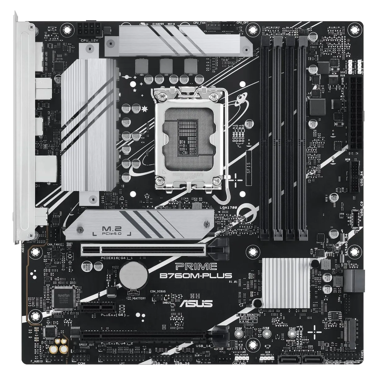 Материнська плата Asus Prime B760M-Plus Socket 1700 - мініатюра 2